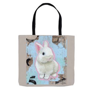 Bunny Tote Bag, Bunny Lover Tote, Rabbit Tote Bag, Rabbit Lover Gift, Bunny Mom